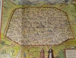 مخطط دمشق في القرن 15 رسم مستشرق فرنسي