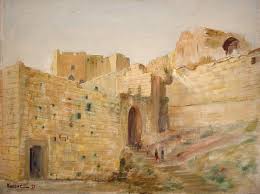 من فن الفنان ميشيل كرشة قلعة حلب
