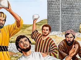 رجم اليهود لجاورجيوس البواب بجانب باب بولس