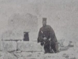 المطران جرمانوس شحادة بالقرب من دير القديس جاورجيوس بصيدنايا مقره الثاني 1905