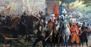 السلطان العثماني محمد الثاني علىرأس جيوش العثمانيين