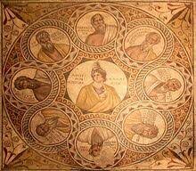 الحكماء السبعة الإغريق من بلاد الشام في متحف بيروت