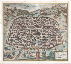 مخطط دمشق القديمة في القرن 16