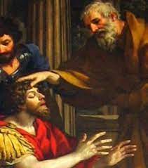 معمودية شاول في دمشق بيد حنانيا الرسول