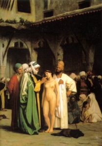 سوق العبيد (فرنسية: Le Marché d'esclaves، إنگليزية: The Slave Market)، هي لوحة رسمها الفنان الفرنسي جان ليون جيروم عام 1866. تصور اللوحة مكان غير محدد في الشرق الأوسط أو شمال أفريقيا حيث يتفحص رجل أسنان جارية عارية.اللوحة اشتراها أدولف گوپيل في 23 أغسطس 1866 وعُرضت في الصالون عام 1867. تم شرائها وبيعها عدة مرات حتى اشتراها روبرت سرلينگ كلارك عام 1930. منذ 1955 أصبحت جزء من مجموعة معهد كلارك للفن.[1]

مع لوحة مروض الأفاعي لجيروم، أصبحت سوق العبيد، مثالاً أيقونياً على فن الاستشراق في القرن 19.[1]