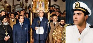 رئيس الجمهورية السيد شكري القوتلي يلقي كلمة التأبين باسم الدولة السورية