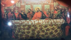 لوحة العشاء الاخير من الفن الايقونوغرافي الرومي