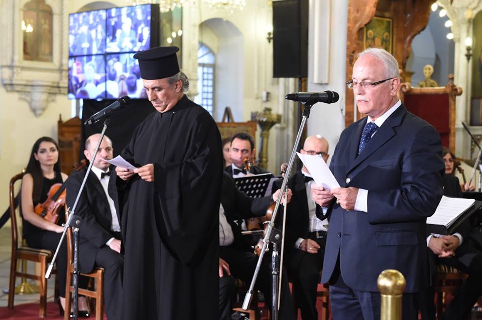 بمناسبة عيد الكرسي الانطاكي في الكاتدرائية المريمية مع المرحوم الاب يوحنا اللاطي " بالله يا انطاكية"