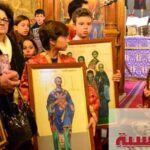 زياح الايقونات في احد الارثوذكسية وهو احد انتصار الايقونات